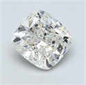 1.01 Carats, Cushion Diamond with  Cut, I Color, SI2 Clarity and Certified by GIA