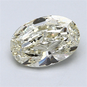 Picture of 1.51 Carats, Oval Diamond with  Cut, N Color, VS2 Clarity and Certified by GIA