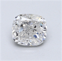 1.02 Carats, Cushion Diamond with  Cut, E Color, I2 Clarity and Certified by GIA