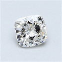 0.72 Carats, Cushion Diamond with  Cut, H Color, SI1 Clarity and Certified by GIA