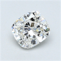 0.80 Carats, Cushion Diamond with  Cut, I Color, I1 Clarity and Certified by GIA