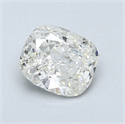 0.70 Carats, Cushion Diamond with  Cut, J Color, SI2 Clarity and Certified by GIA
