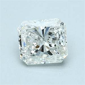 Picture of 0.91 Carats, Radiant Diamond with  Cut, I Color, I1 Clarity and Certified by GIA