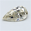 1.72 Carats, Pear Diamond with  Cut, N Color, SI2 Clarity and Certified by GIA