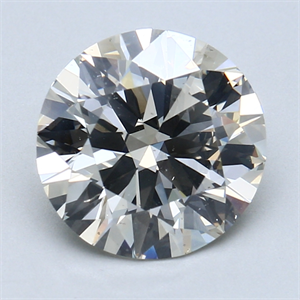Picture of 3.01 Carats, Round Diamond with Very Good Cut, K Color, I1 Clarity and Certified by GIA