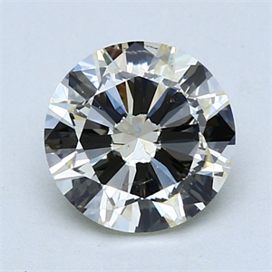 Picture of 1.50 Carats, Round Diamond with Fair Cut, N Color, SI1 Clarity and Certified by GIA
