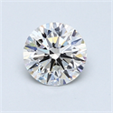 0.80 Carats, Round Diamond with Excellent Cut, H Color, VVS2 Clarity and Certified by GIA