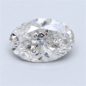 Picture of 1.01 Carats, Oval Diamond with  Cut, F Color, I1 Clarity and Certified by GIA