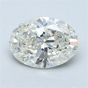 Picture of 1.00 Carats, Oval Diamond with  Cut, J Color, SI2 Clarity and Certified by GIA