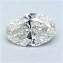 1.00 quilates, Ovalado Diamante , Color J, claridad I1 y certificado por GIA