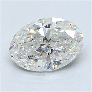 Picture of 1.02 Carats, Oval Diamond with  Cut, G Color, I1 Clarity and Certified by GIA