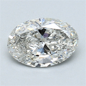 Picture of 0.94 Carats, Oval Diamond with  Cut, H Color, I1 Clarity and Certified by GIA