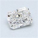 1.00 Carats, Radiant Diamond with  Cut, G Color, I1 Clarity and Certified by GIA