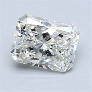 Picture of 1.01 Carats, Radiant Diamond with  Cut, J Color, VS2 Clarity and Certified by GIA