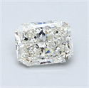 1.00 Carats, Radiant Diamond with  Cut, I Color, SI1 Clarity and Certified by GIA