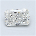 1.01 Carats, Radiant Diamond with  Cut, H Color, I1 Clarity and Certified by GIA