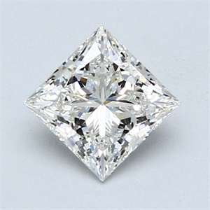 Picture of 1.04 Carats, Princess Diamond with  Cut, H Color, SI2 Clarity and Certified by GIA