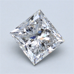 Picture of 2.03 Carats, Princess Diamond with  Cut, G Color, I1 Clarity and Certified by GIA