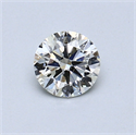 0.41 quilates, Redondo Diamante , Color H, claridad SI1 y certificado por IGI
