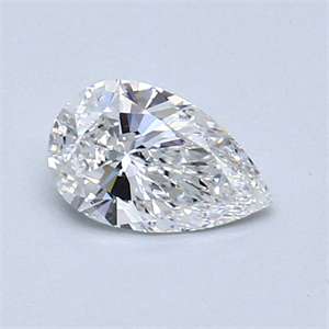 Picture of 0.46 Carats, Pear Diamond with  Cut, E Color, VS2 Clarity and Certified by GIA