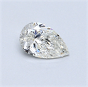 0.41 Carats, Pear Diamond with  Cut, I Color, SI2 Clarity and Certified by GIA