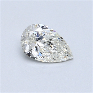 Picture of 0.41 Carats, Pear Diamond with  Cut, I Color, SI2 Clarity and Certified by GIA