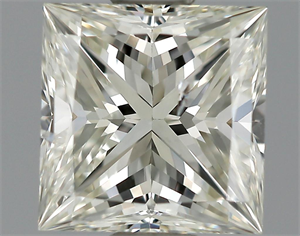 Picture of 0.97 Carats, Princess Diamond with  Cut, K Color, SI2 Clarity and Certified by GIA