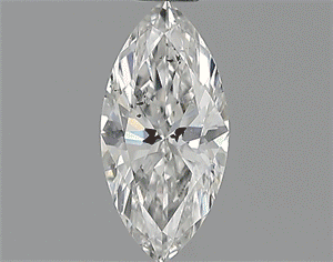 0.55 Carats, Marquise Diamond with  Cut, F Color, SI1 Clarity and Certified by GIA