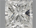 0.89 Carats, Princess Diamond with  Cut, G Color, VS2 Clarity and Certified by GIA