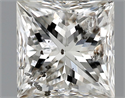 1.02 Carats, Princess Diamond with  Cut, H Color, I2 Clarity and Certified by GIA