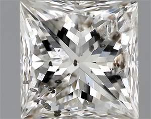 Picture of 1.02 Carats, Princess Diamond with  Cut, H Color, I2 Clarity and Certified by GIA