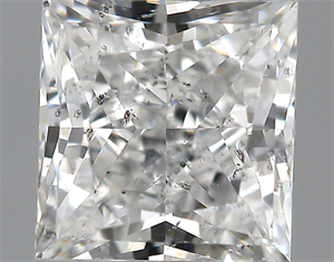 Picture of 0.90 Carats, Princess Diamond with  Cut, E Color, SI2 Clarity and Certified by GIA