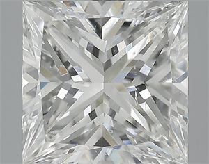 Picture of 3.14 Carats, Princess Diamond with  Cut, G Color, SI1 Clarity and Certified by GIA