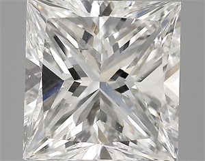 Picture of 3.37 Carats, Princess Diamond with  Cut, G Color, SI1 Clarity and Certified by GIA