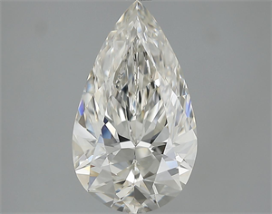 Picture of 3.17 Carats, Pear Diamond with  Cut, J Color, VVS2 Clarity and Certified by GIA