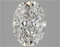 3.80 Carats, Oval Diamond with  Cut, F Color, SI2 Clarity and Certified by GIA