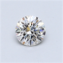 0.51 Carats, Round Diamond with Excellent Cut, I Color, VVS1 Clarity and Certified by GIA