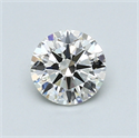 0.70 Carats, Round Diamond with Very Good Cut, I Color, VVS1 Clarity and Certified by GIA