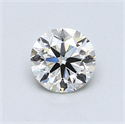 0.70 Carats, Round Diamond with Very Good Cut, I Color, VVS2 Clarity and Certified by GIA