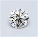 0.70 Carats, Round Diamond with Very Good Cut, I Color, VVS2 Clarity and Certified by GIA