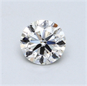 0.70 quilates, Redondo Diamante , Color I, claridad VVS1 y certificado por GIA