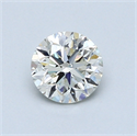 0.70 Carats, Round Diamond with Excellent Cut, H Color, VVS2 Clarity and Certified by EGL