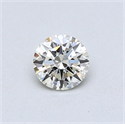0.40 Carats, Round Diamond with Very Good Cut, J Color, VVS2 Clarity and Certified by GIA