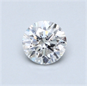 0.59 Carats, Round Diamond with Very Good Cut, H Color, SI1 Clarity and Certified by GIA