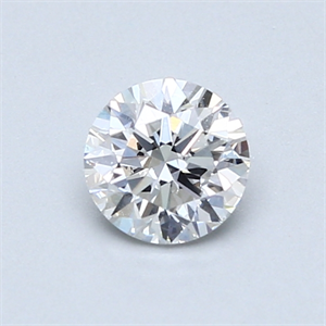 Picture of 0.59 Carats, Round Diamond with Very Good Cut, H Color, SI1 Clarity and Certified by GIA