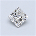 0.61 quilates, Princesa Diamante , Color F, claridad I1 y certificado por GIA