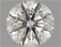 0.82 Carats, Round Diamond with Excellent Cut, J Color, SI2 Clarity and Certified by GIA