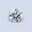 0.32 quilates, Redondo Diamante , Color F, claridad VS2 y certificado por EGL