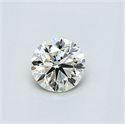 0.41 Carats, Round Diamond with Excellent Cut, H Color, VVS1 Clarity and Certified by EGL