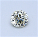 0.40 Carats, Round Diamond with Very Good Cut, J Color, VVS1 Clarity and Certified by EGL
